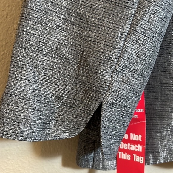 VOIR Collection Silver Plus Size Blazer Suit Jacket - Picture 7 of 12